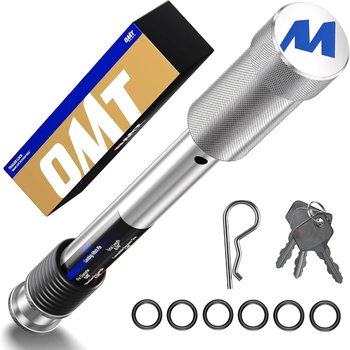 Locking Hitch Pin, Fits 2