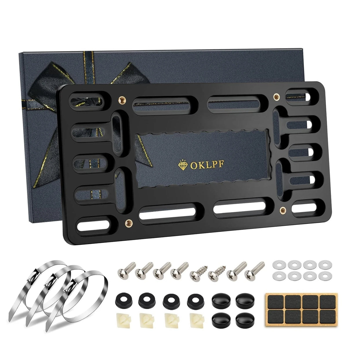 No Drill Front License Plate Bracket- Front License Plate Mounting Kit，Universal