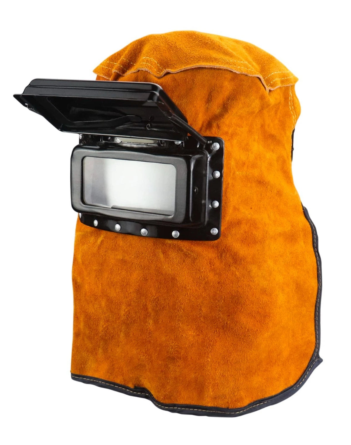 Welding Helmet Mask with Flip Open Lens, Leather Welding Hood Grinding Protec...