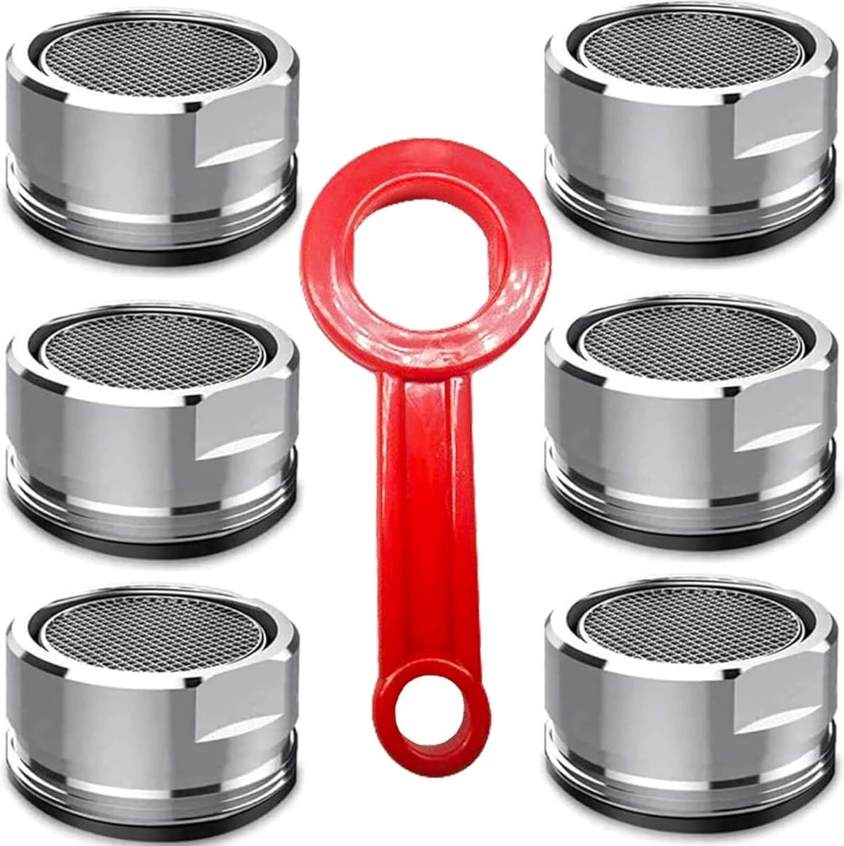 6 Pack Faucet Aerator 1.78 GPM Bathroom Sink Aerator Regular Standard Replacemen