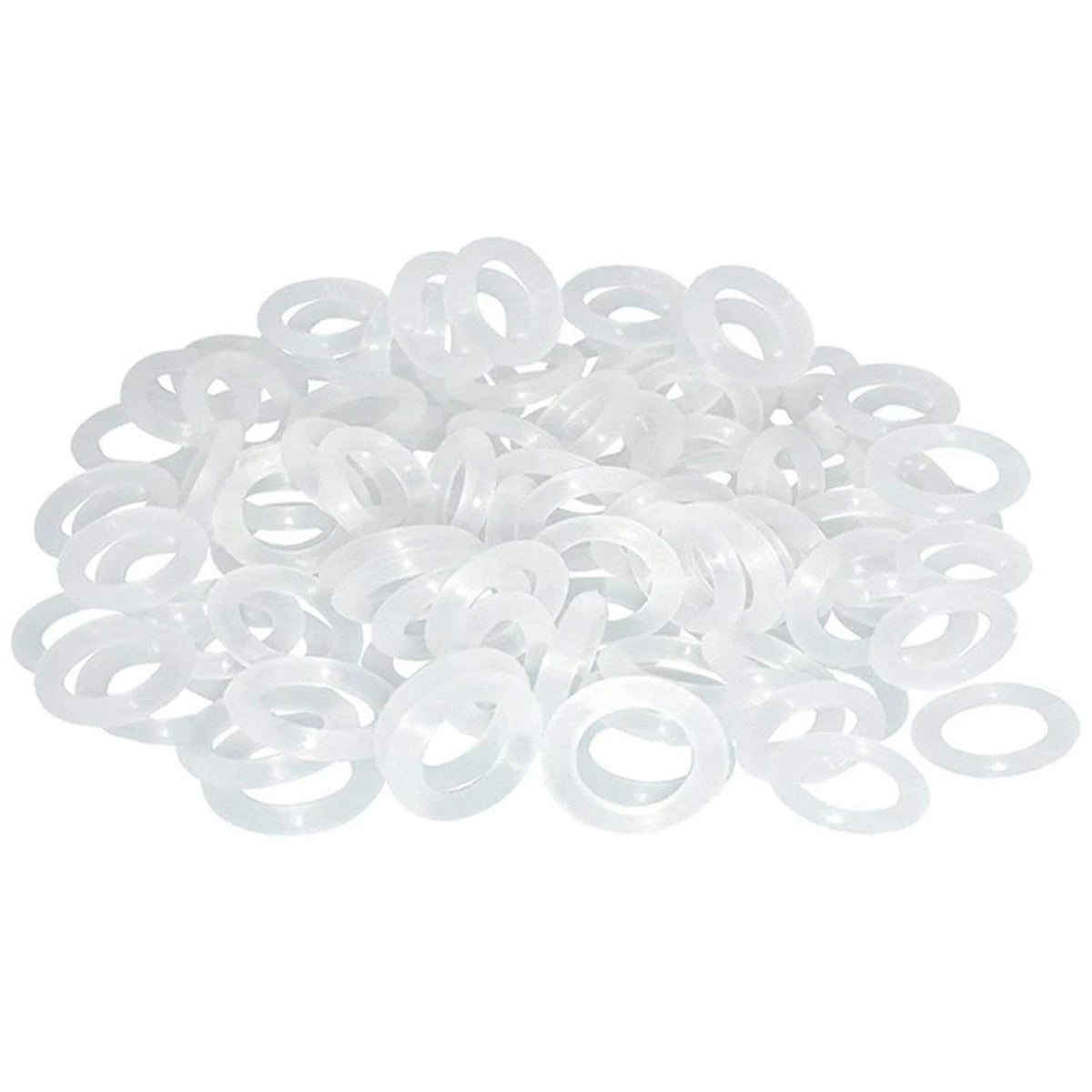 ThreeBulls 120Pcs Clear Rubber O-Ring Keyboard, O-Rings Keycaps, Switch Dampener