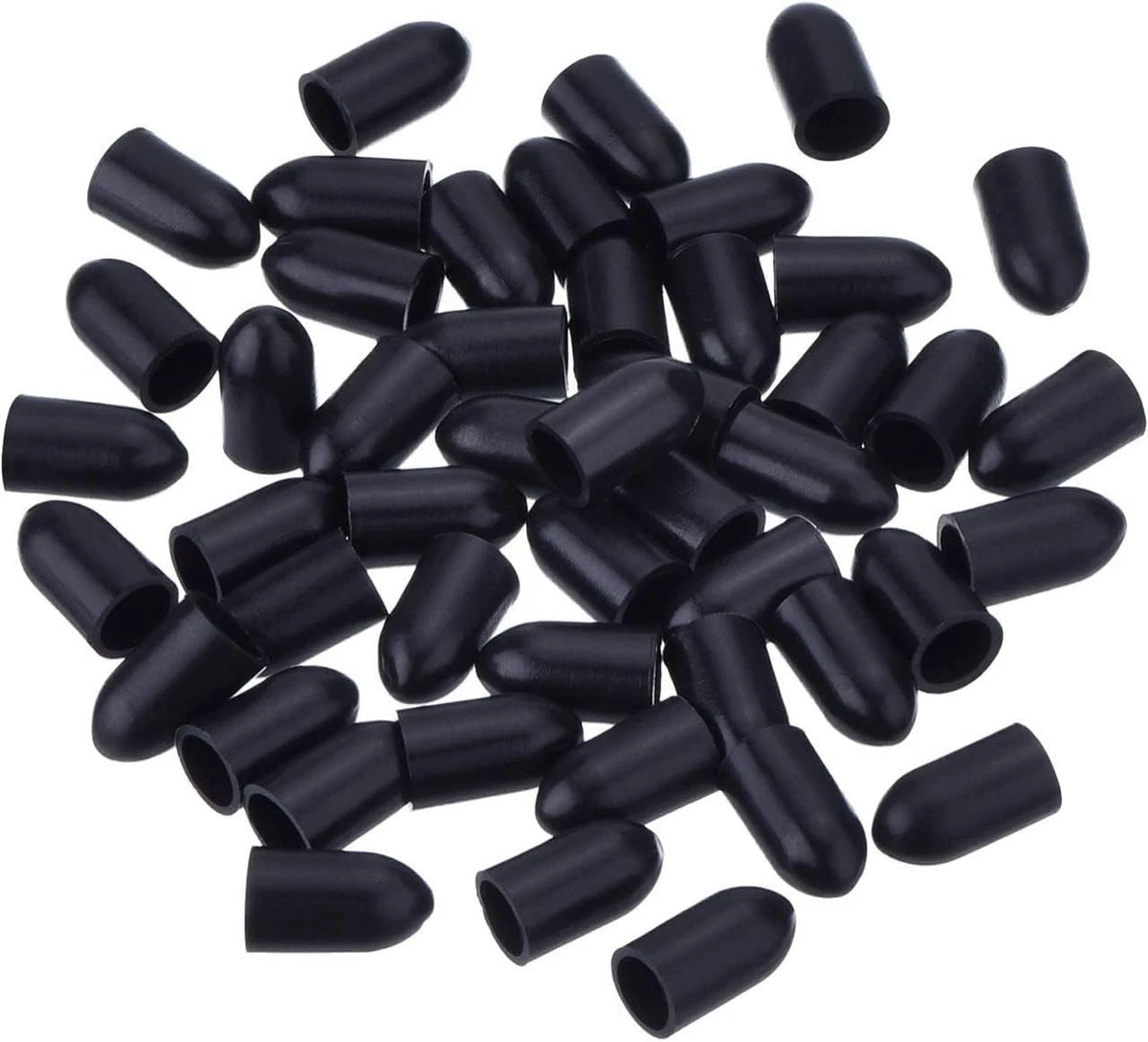50 Pcs Pourers Dust Covers Olive Oil Liquor Bottle Pour Spout Cover Rubber Ca...
