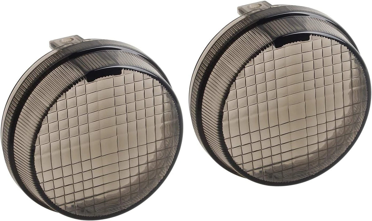 Smoked Turn Signal Lens Cover Compatible with Shadow VTX 1300 Cruisers Vulcan
