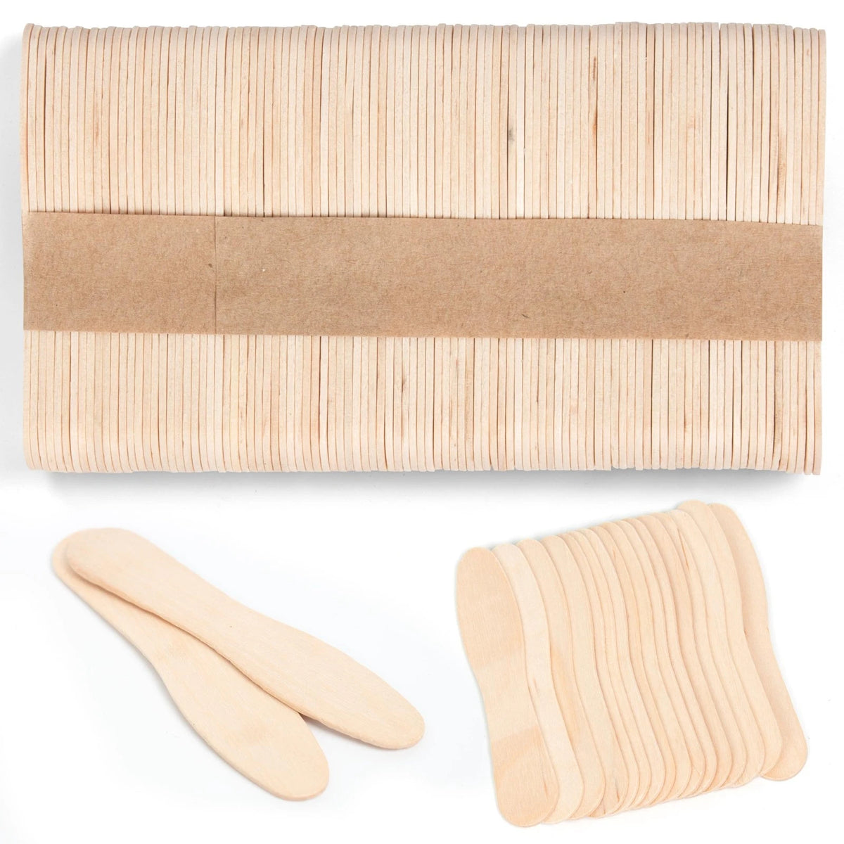 ANTETOK Wooden Ice Cream Spoons 3 Inch,100Pcs 3 Inch, original wooden color