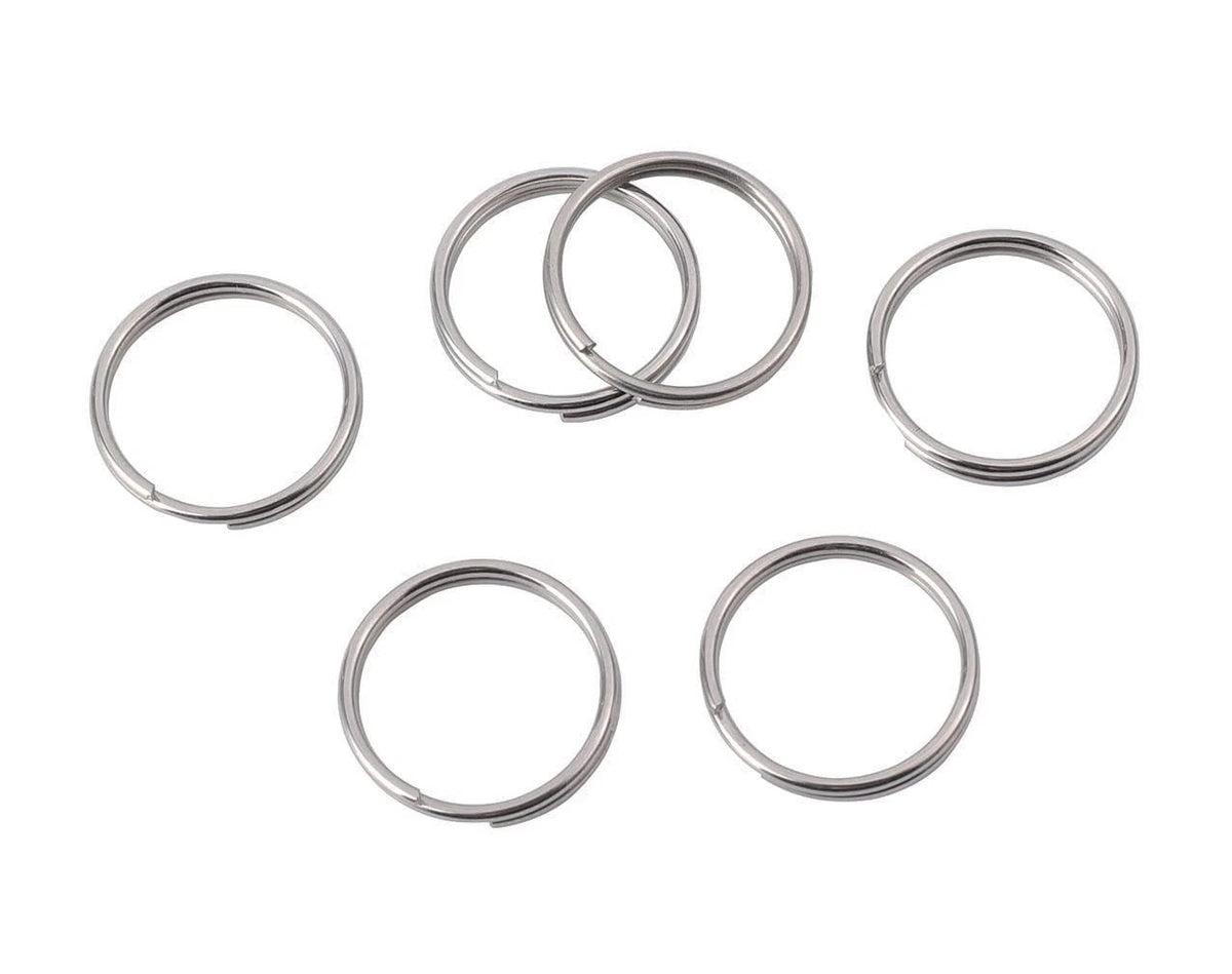 1/2 Inch Split Key Rings,Stainless Steel Dog Tag Mini Rings,Small Key Chain Ring