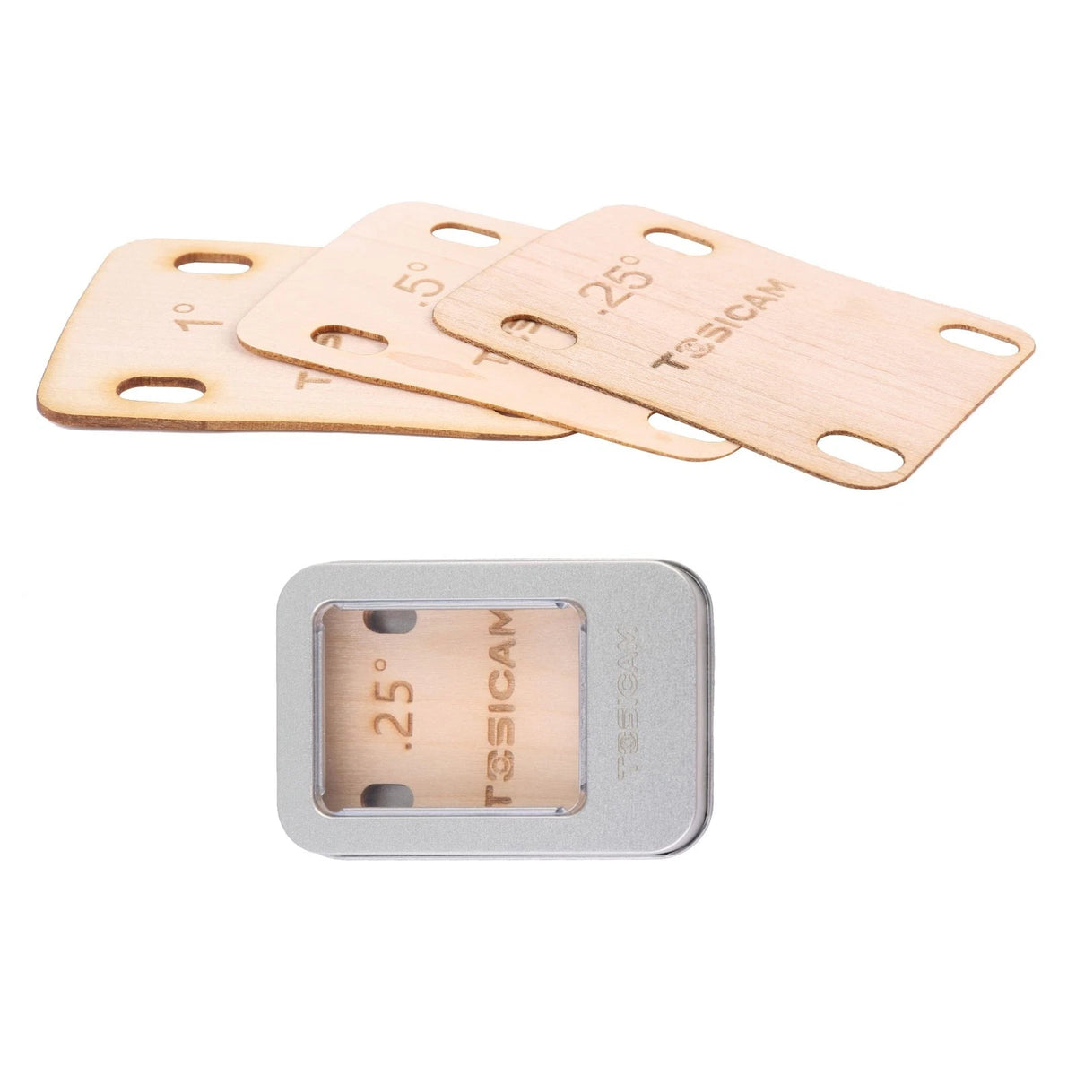 3pcs Guitar Neck Shims Shim Made of Canada Solid Maple 0.25 0.5 1 Degree