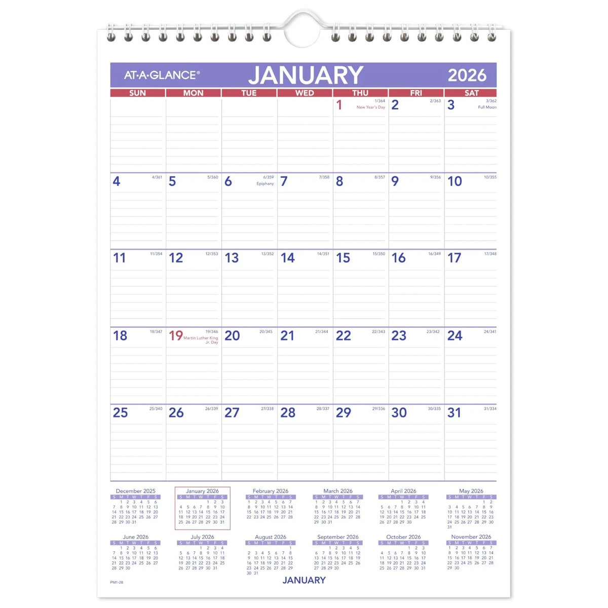 AT-A-GLANCE 2026 Wall Calendar, 8