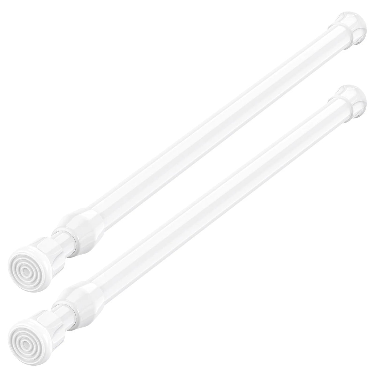 Spring Tension Curtain Rods Short Tension Rod (White,17