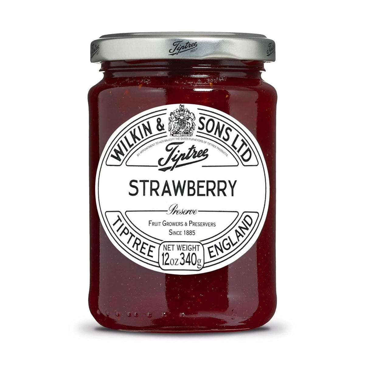 Tiptree Strawberry Preserve 12 Ounce Gluten Free Vegan Jam for Toast and Past...