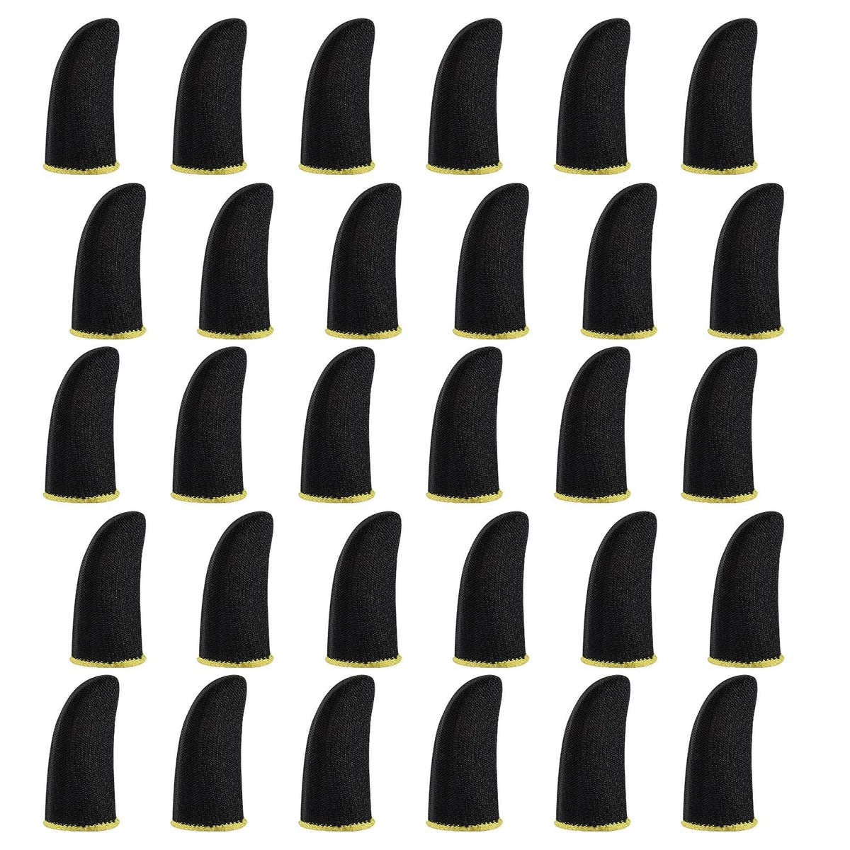30 Pcs Carbon Gamer Finger Thumb Sleeves Mobile Gaming Smooth Operatio...