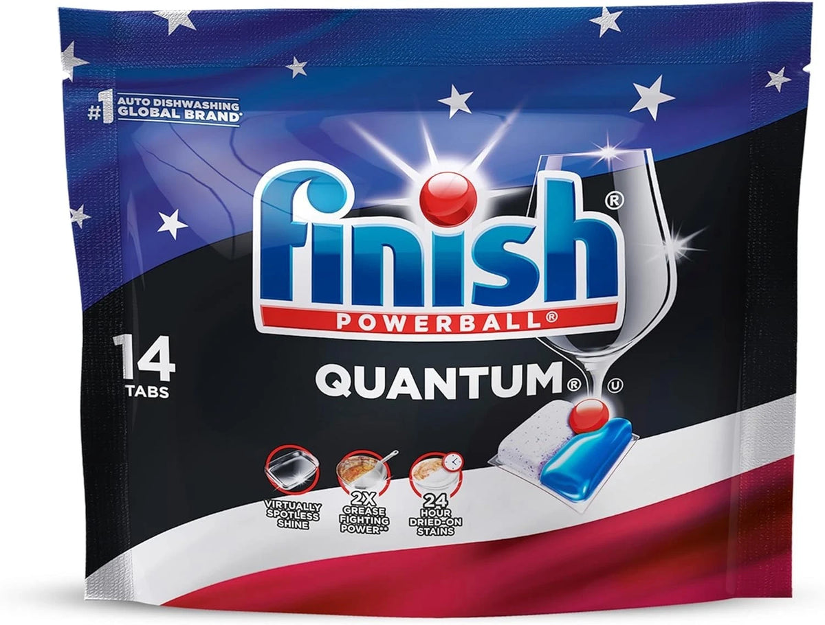 Finish Quantum Dishwasher Pods No Pre-Rinse 14 Count