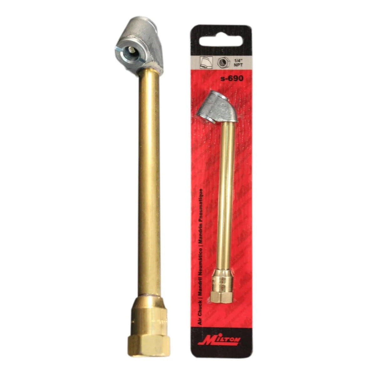 Dual-Head Air Chuck, 1/4