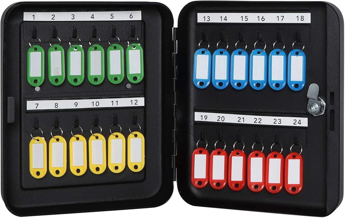 Key Cabinet Wall Mount,Locking Key Organizer, Key Storage Lock Box with Key Lock