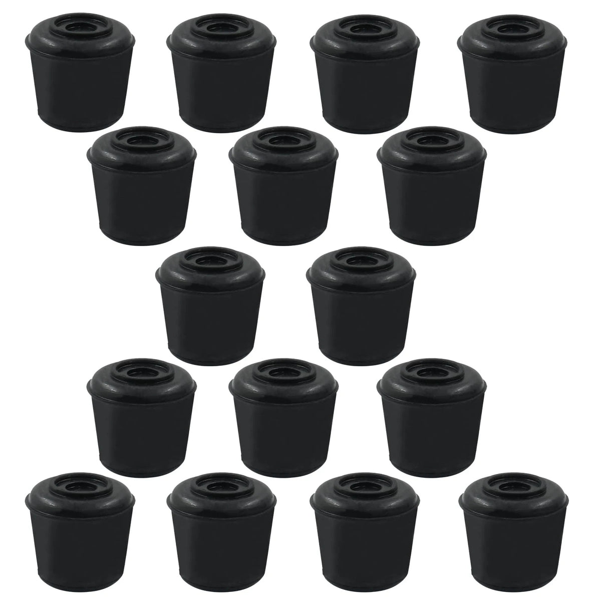 16 Pcs Chair Leg Caps 7/8 Inch Rubber End Caps Non-Slip Chair Leg Tips Caps roun