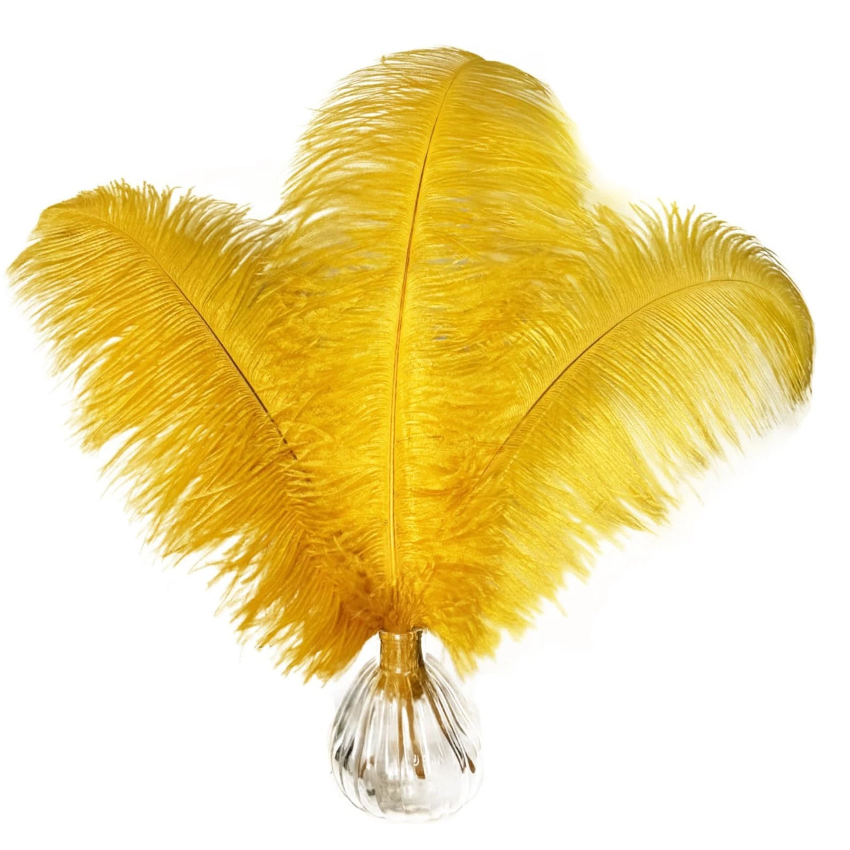 16-18 inch Gold Ostrich Feathers Craft for Wedding Party centerpieces Home Decor