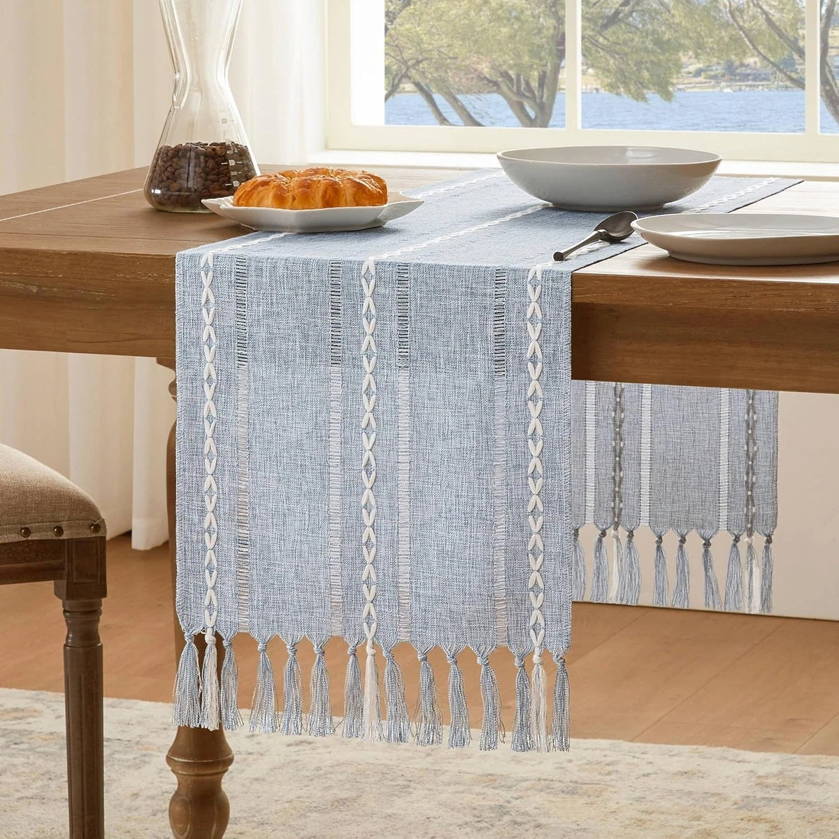 Hemstitched Farmhouse Table 48