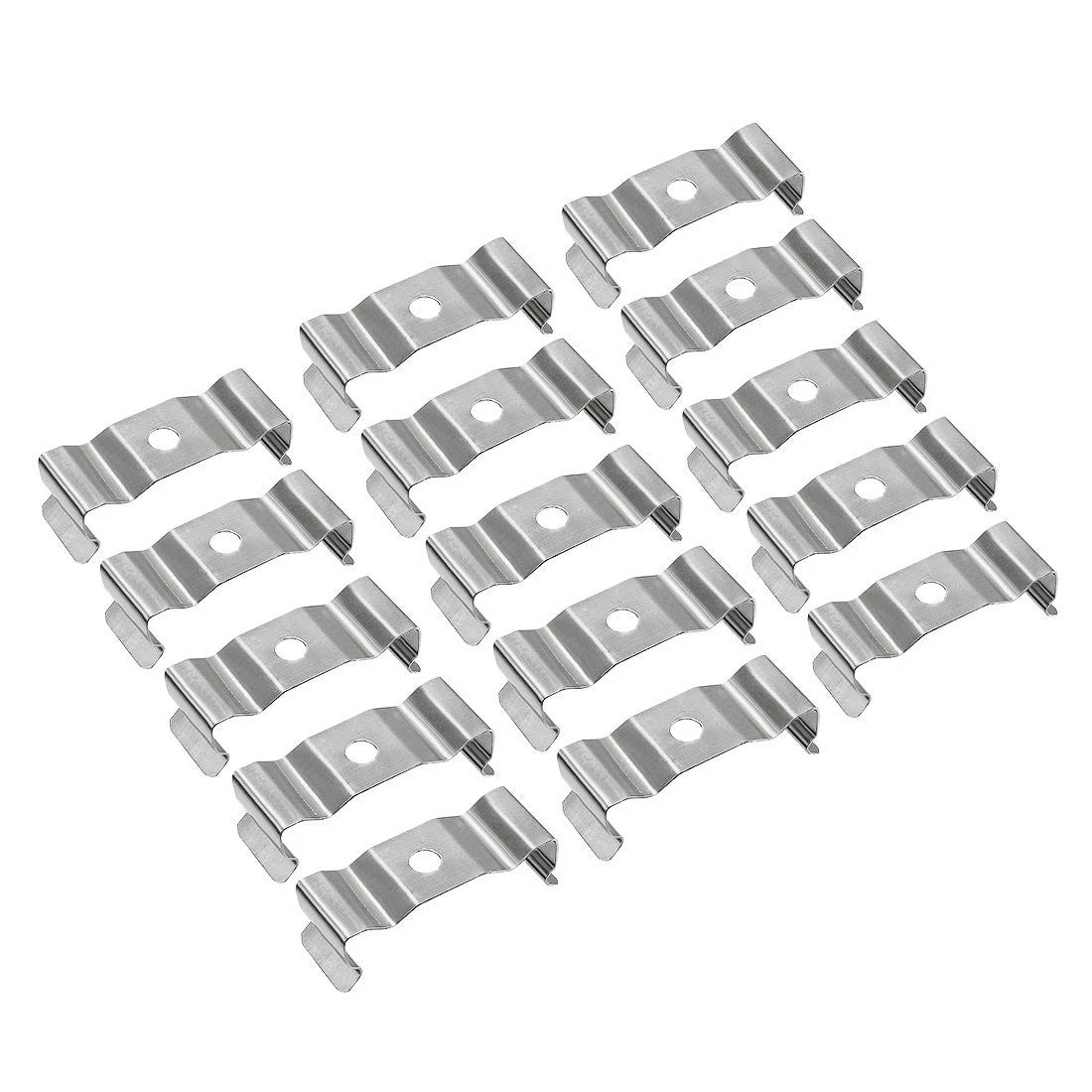T8 Clips Bracket Hanger for Integrated Tube Light Fixture,Nickel-plated, Pack 15