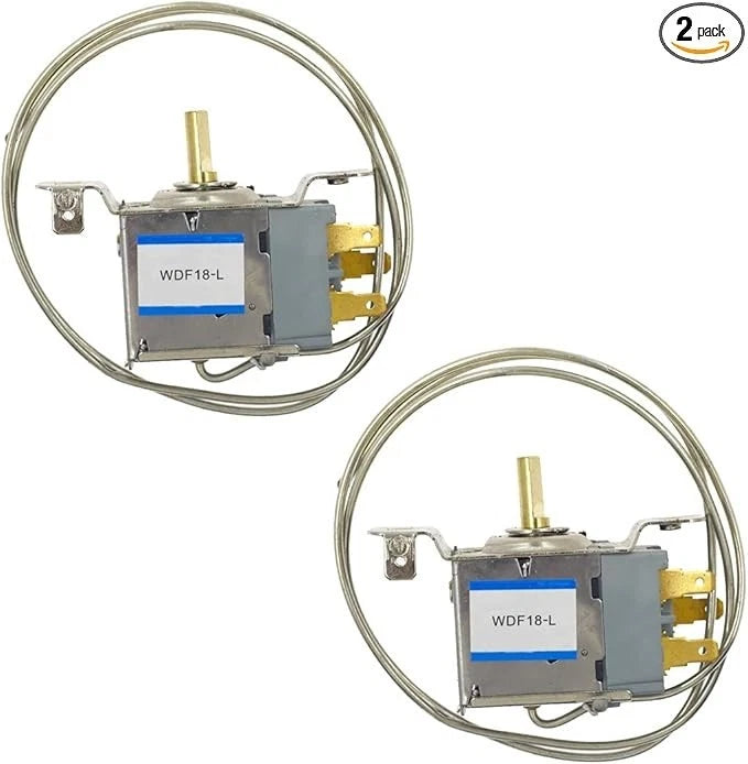 2Pcs Universal Refrigerator Thermostat Freezer Refrigeration Temperature Control