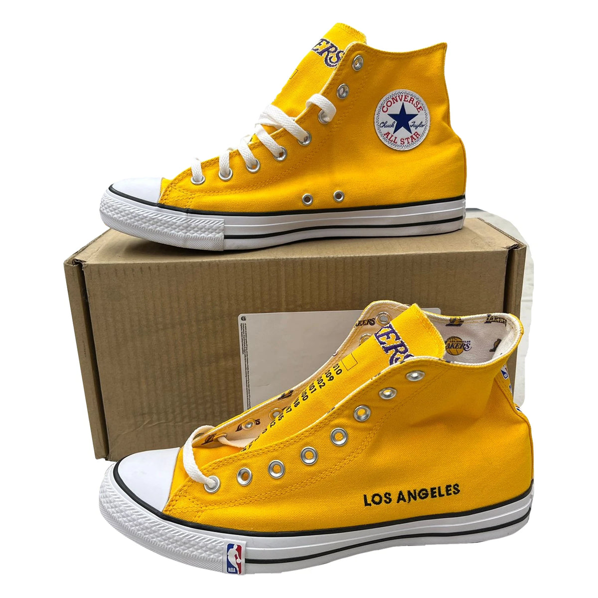 Converse Chuck Taylor NBA Los Angeles Lakers Shoes Mens Sz 10 Mens ONE OF A KIND