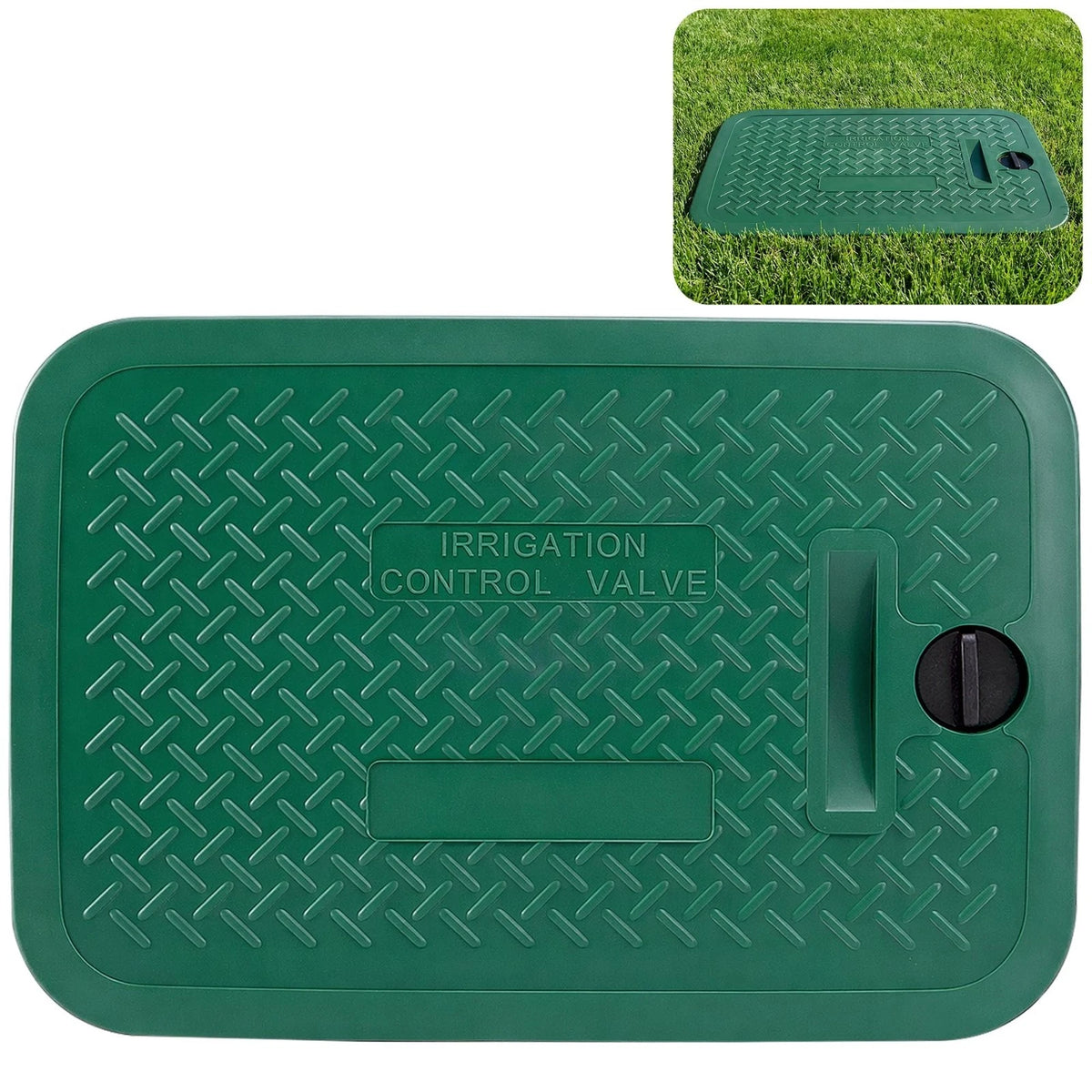 EBaokuup 12 x 17 Inch Irrigation Valve Box Cover, Rectangular Sprinkler Valve Li