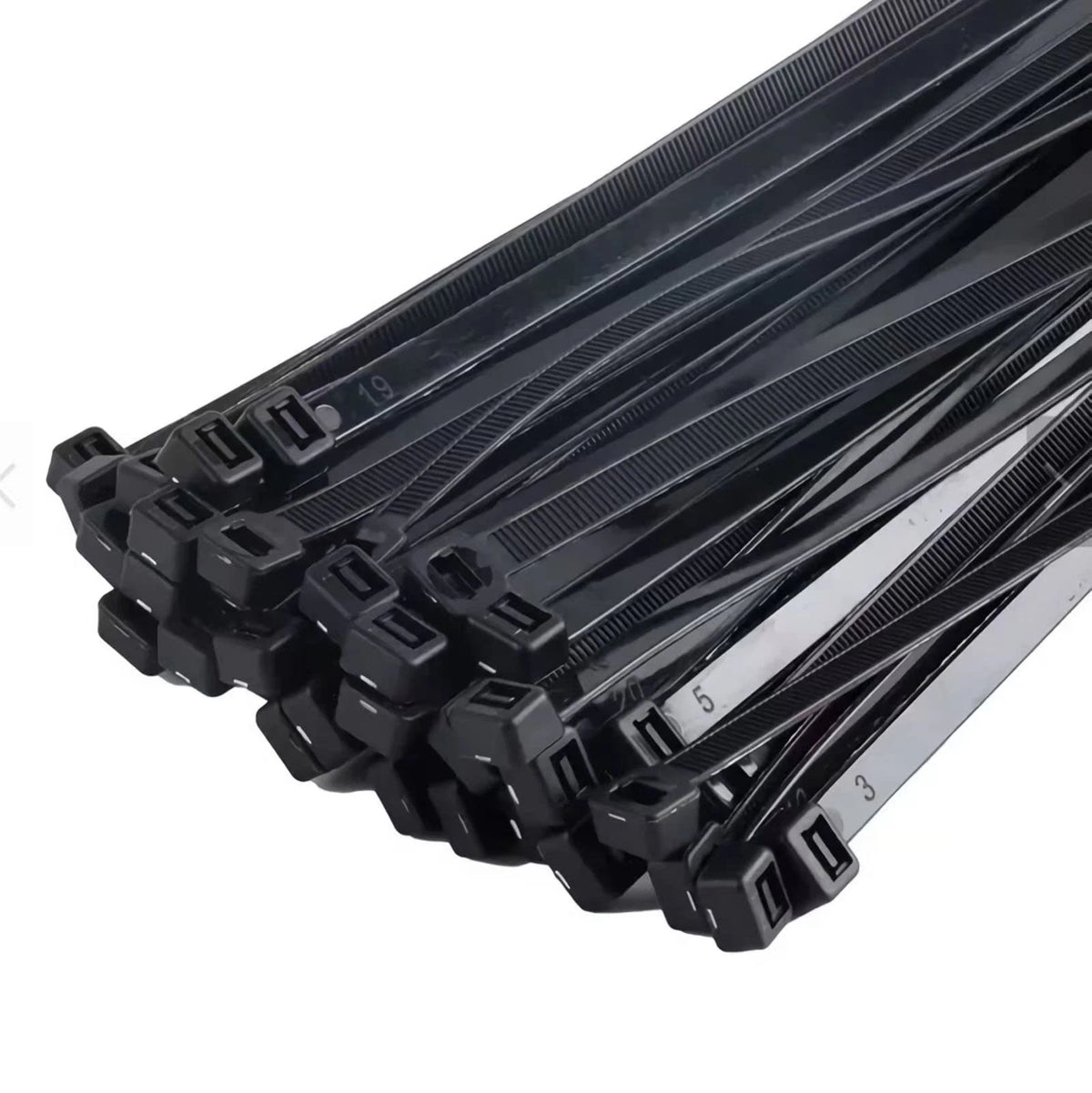 Large Zip Ties 18 Inch Black Extra Long Cable Ties Heavy Duty Outdoor 120 Lbs Th