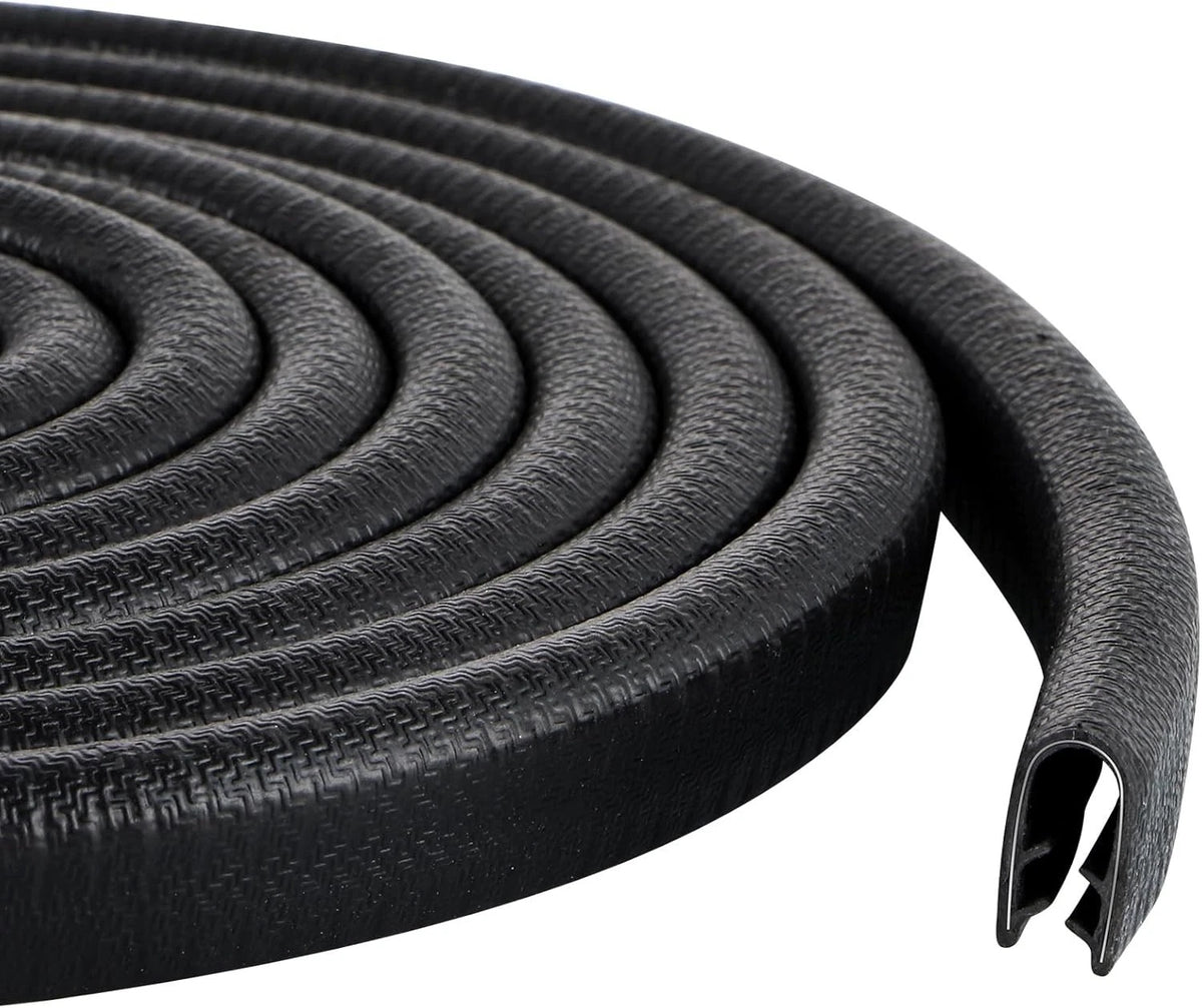 Rubber Edge Trim Guard 10Ft/3M U Shape Edge Seal Strip for 3/64