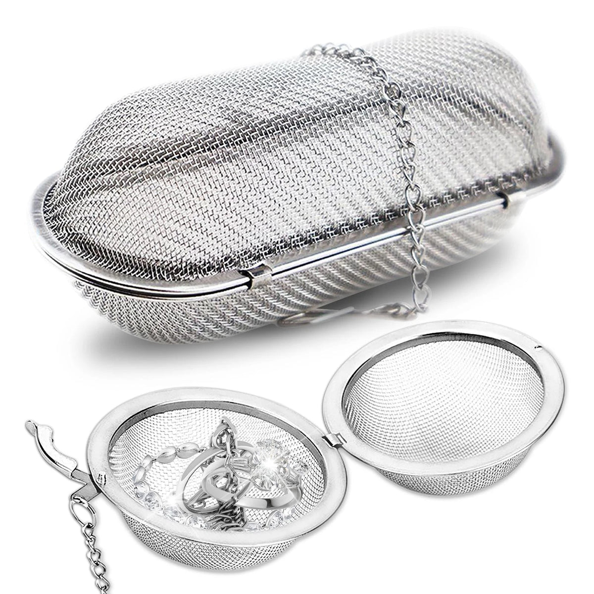Stainless Steel Ultrasonic Cleaner Basket for Jewelry Watch Parts Small Tools