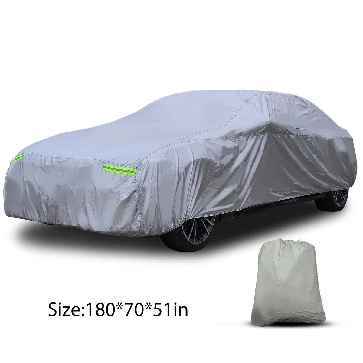 Full Car Cover Waterproof All Weather Protection Anti-UV Rain Snow Anti Scratch