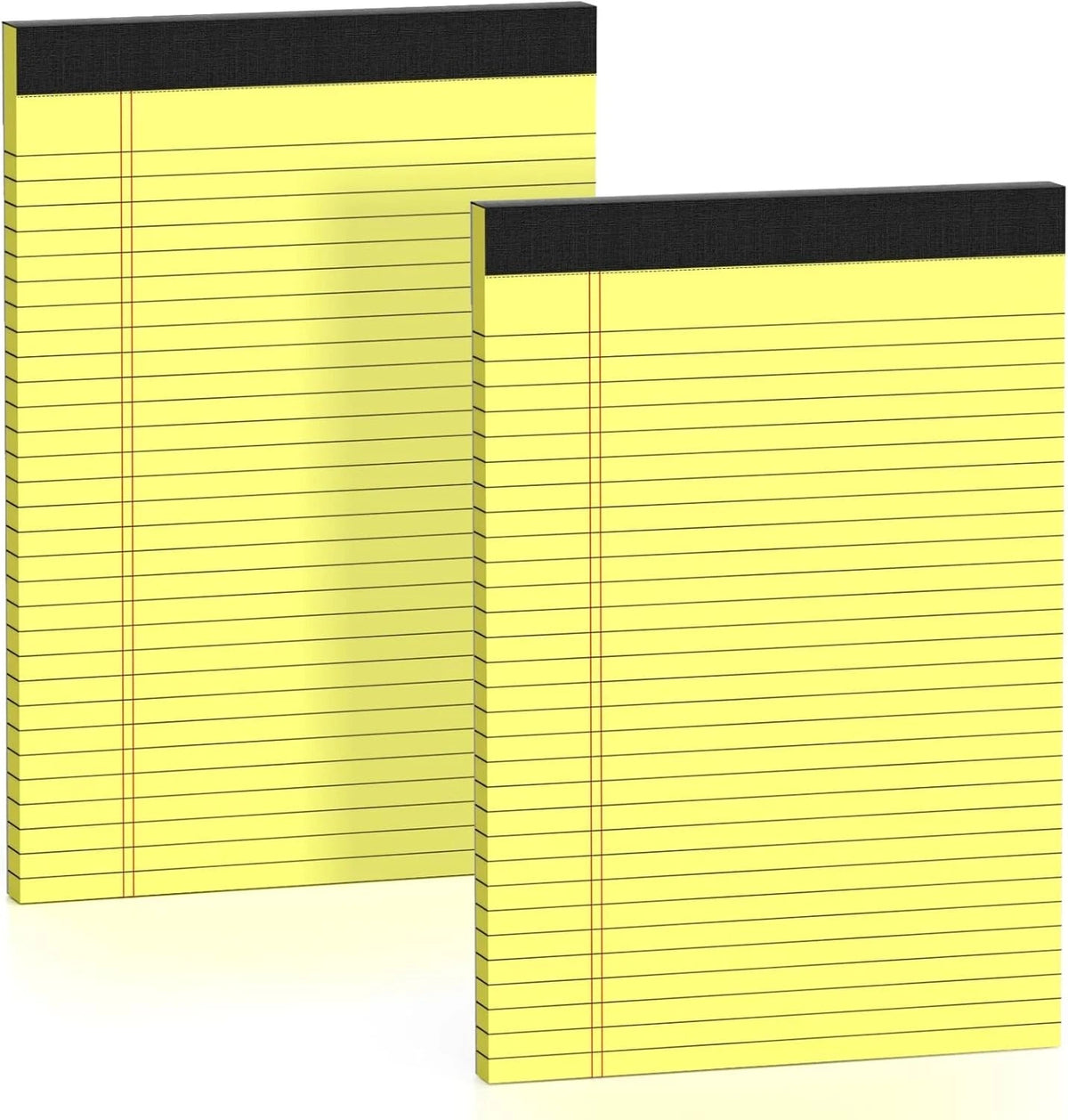 Yellow Legal Pads 8.5 X 11 Note Pads Wide Ruled 2 Pack, Notepad 8.5 X 11 Inch Ca