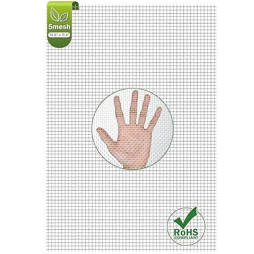 1 Piece Metal Woven Mesh Screen 14.6 X 11.4 in 372mmX292mm 4.5mm Hole 5 Mesh