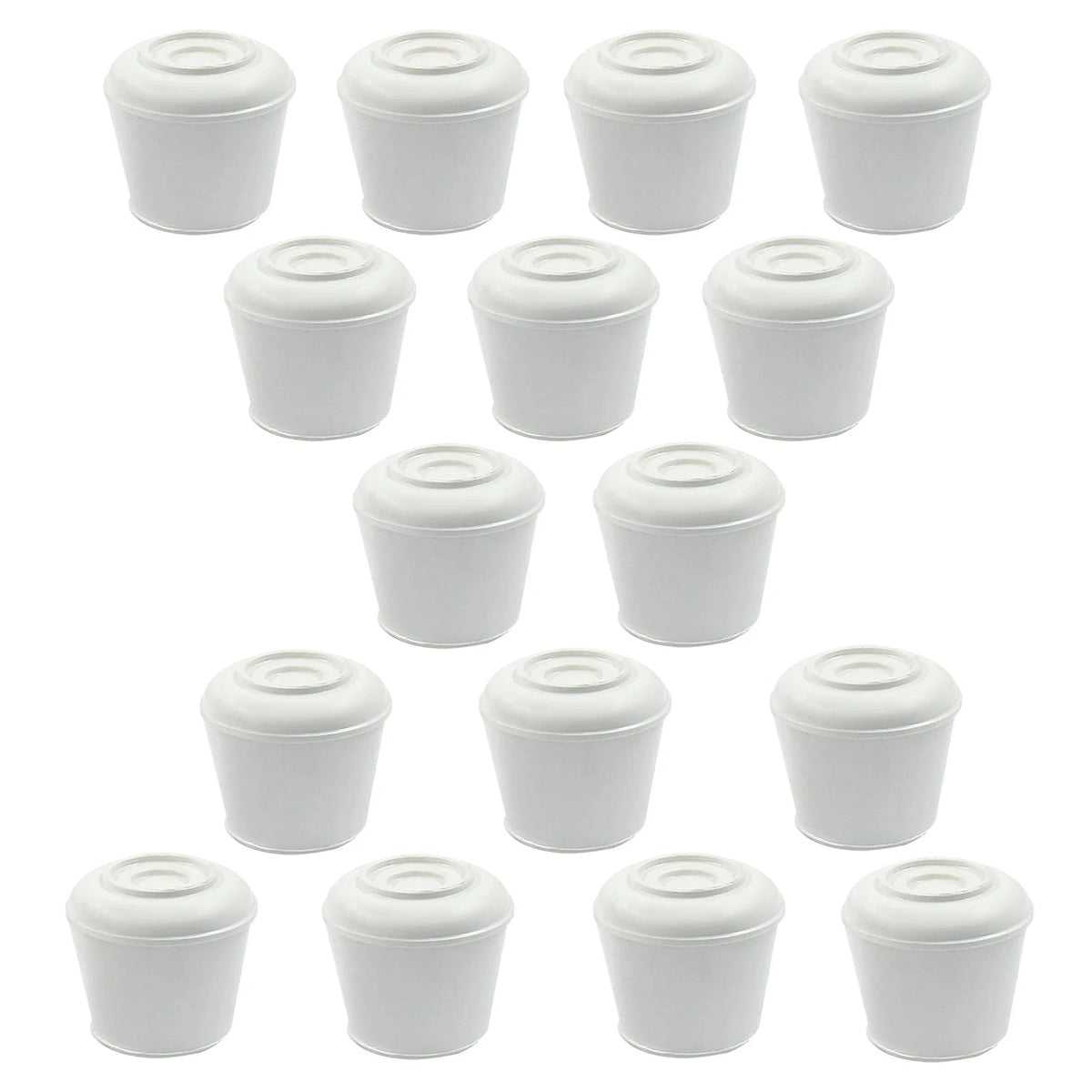 16 Pcs Chair Leg Caps 3/4 Inch Rubber End Caps Non-Slip Chair Leg Tips Caps Roun