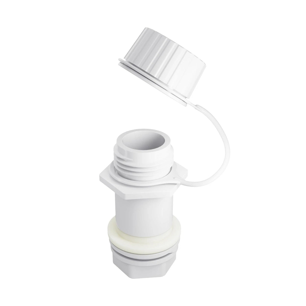 Threaded Drain Plug with Plastic Tethered Cap for Cooler,Compatible with Igloo