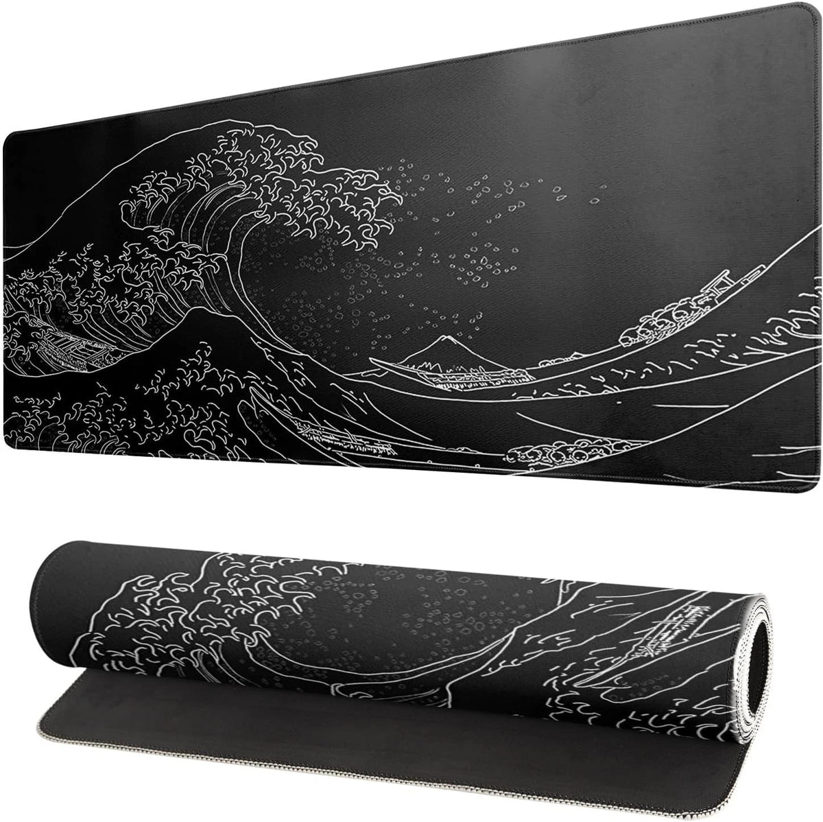 Gaming Mouse Pad, Large 31.5 X 11.8 Inches Mousepad, Long Keyboard Pad, Cute Mou