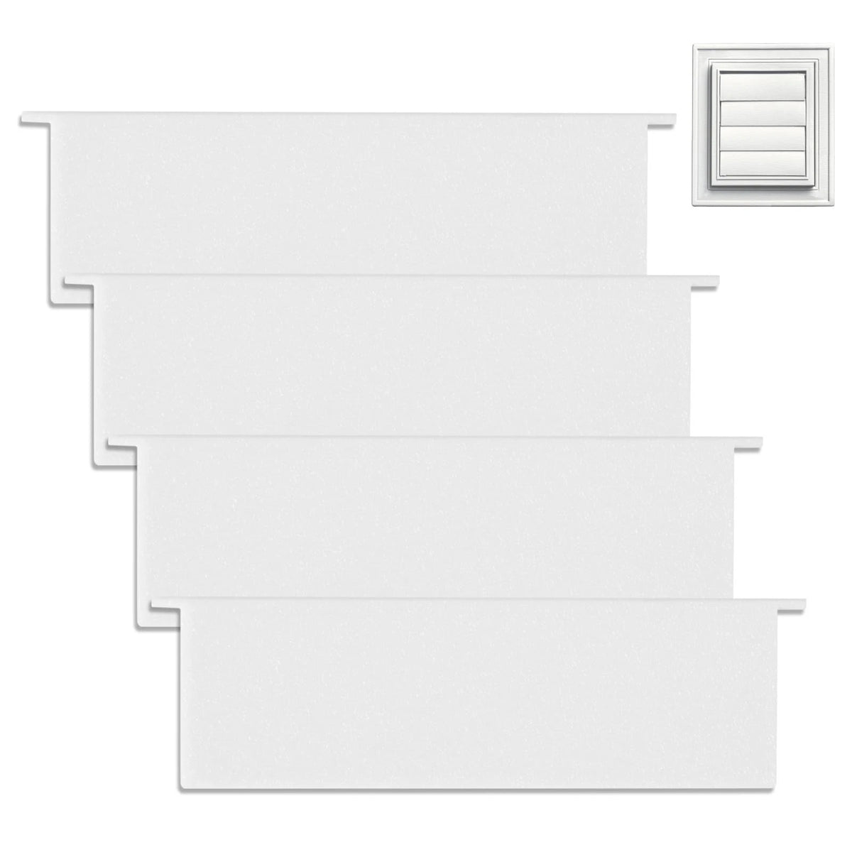 4Inch Dryer Vent Louvers, Outdoor Dryer Vent Cover Flaps Replacements, UV and Go