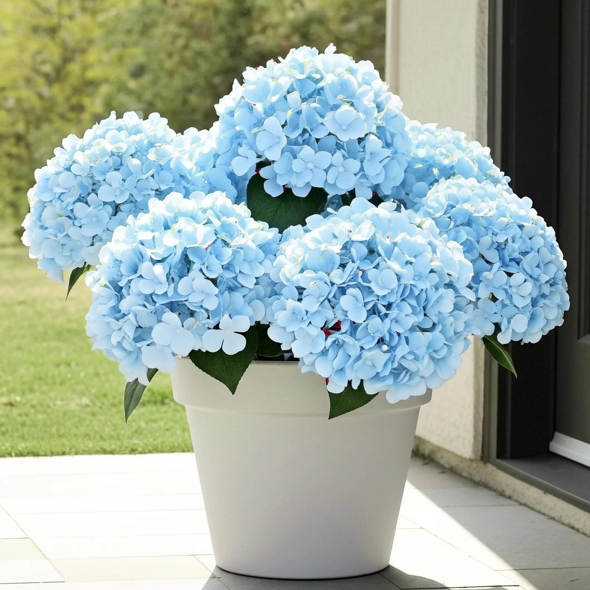 6 Bundles Hydrangea Artificial Flowers for Outdoors and Indoor, Bulk 30 Heads...