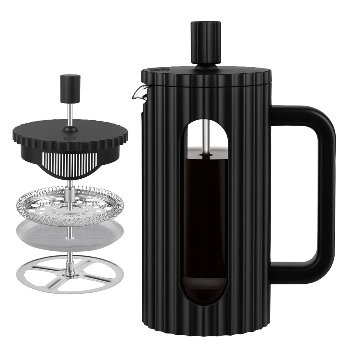 wedrink French Press 12oz 350ml Glass Coffee Maker