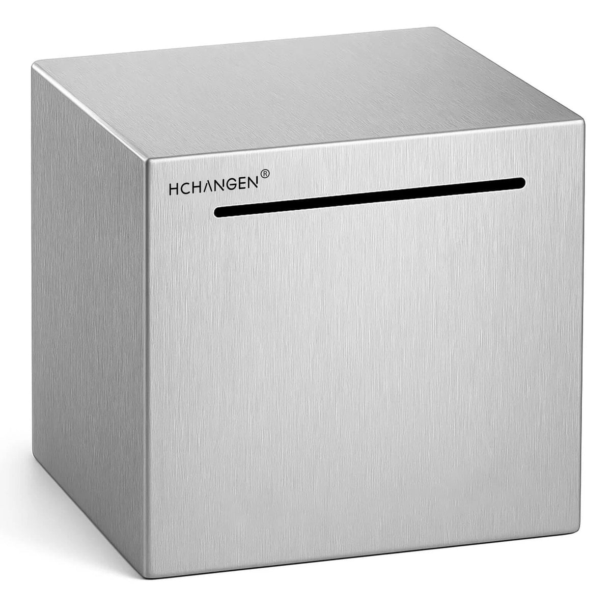 Stainless Steel Piggy Bank for Adults and Kids, Must Break to Open Metal Money B