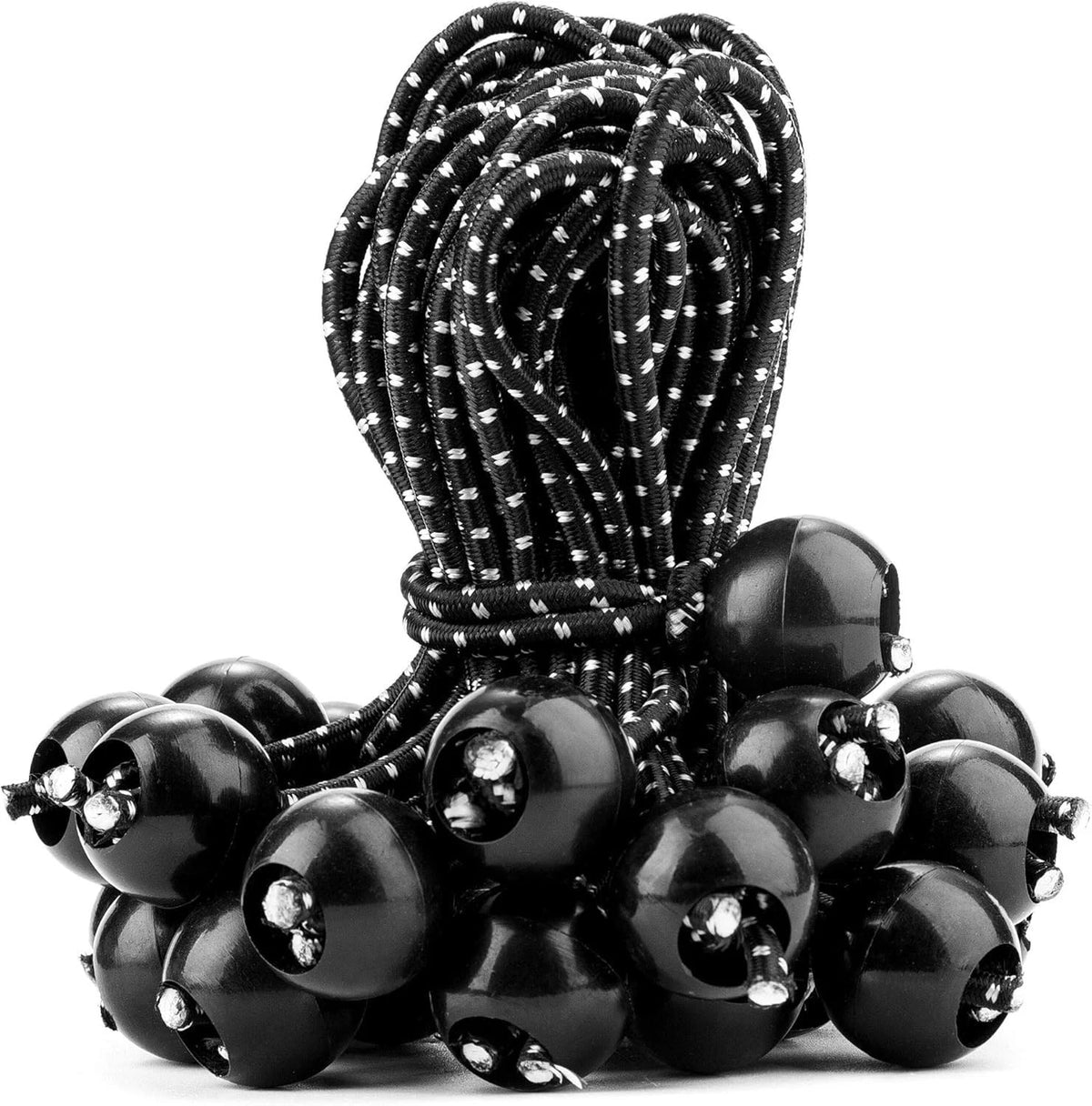 30 Pack Ball Bungee Cord, 6 Inch Heavy Duty Bungie Cord Balls Canopy Tarp Tie