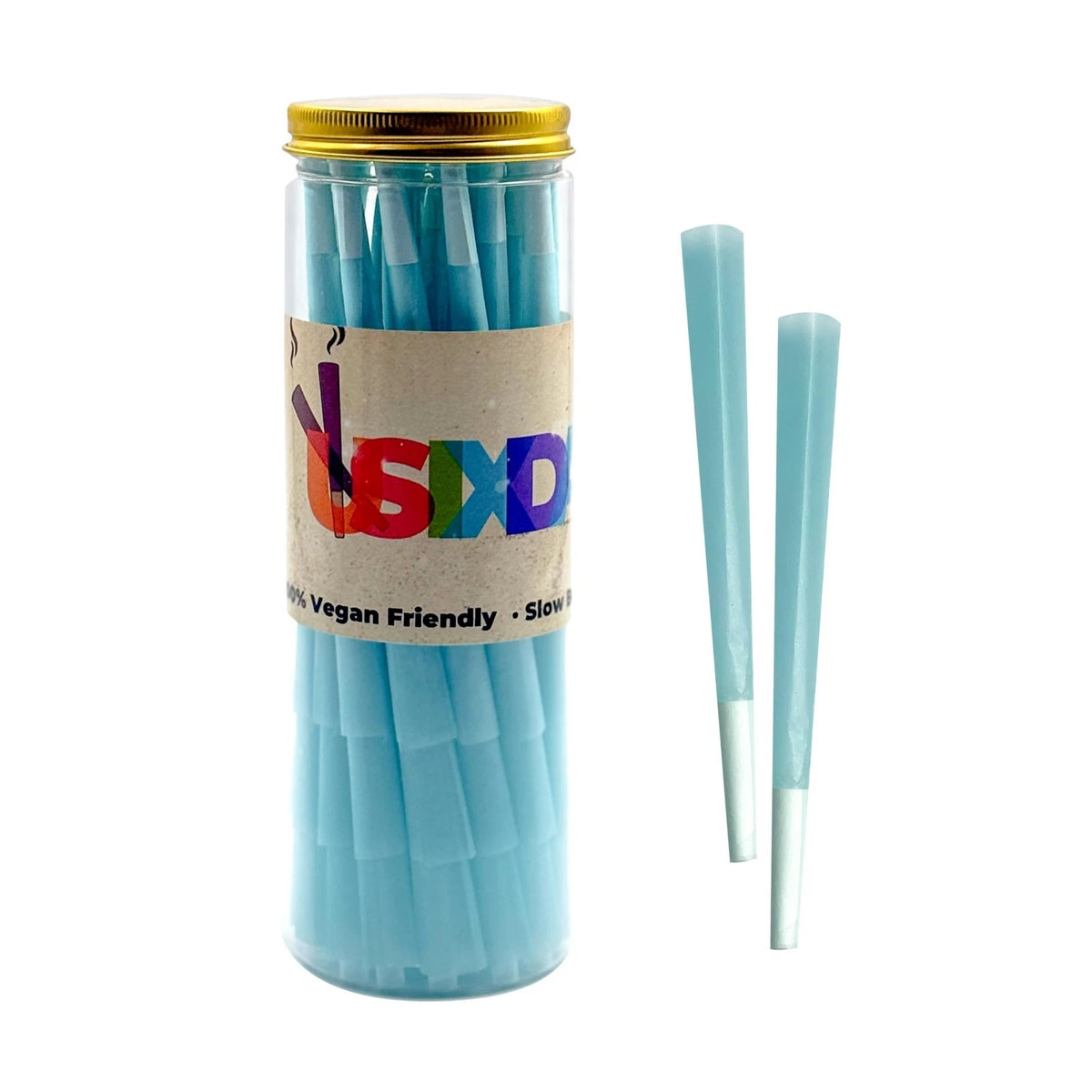 Cones Rolling Paper 108mm Preroll 200 Pack Rolled Cones -Natural Slow-Burning Co