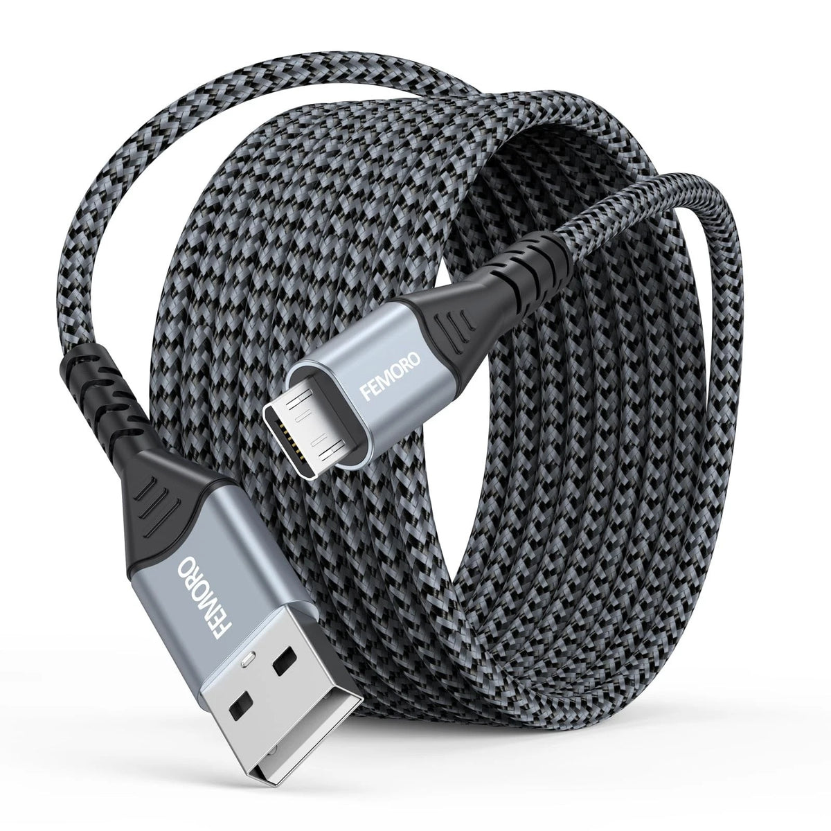 Micro USB Cable 15Ft, Extra Long MicroUSB Cord Fast Charging & Data Transfer ...