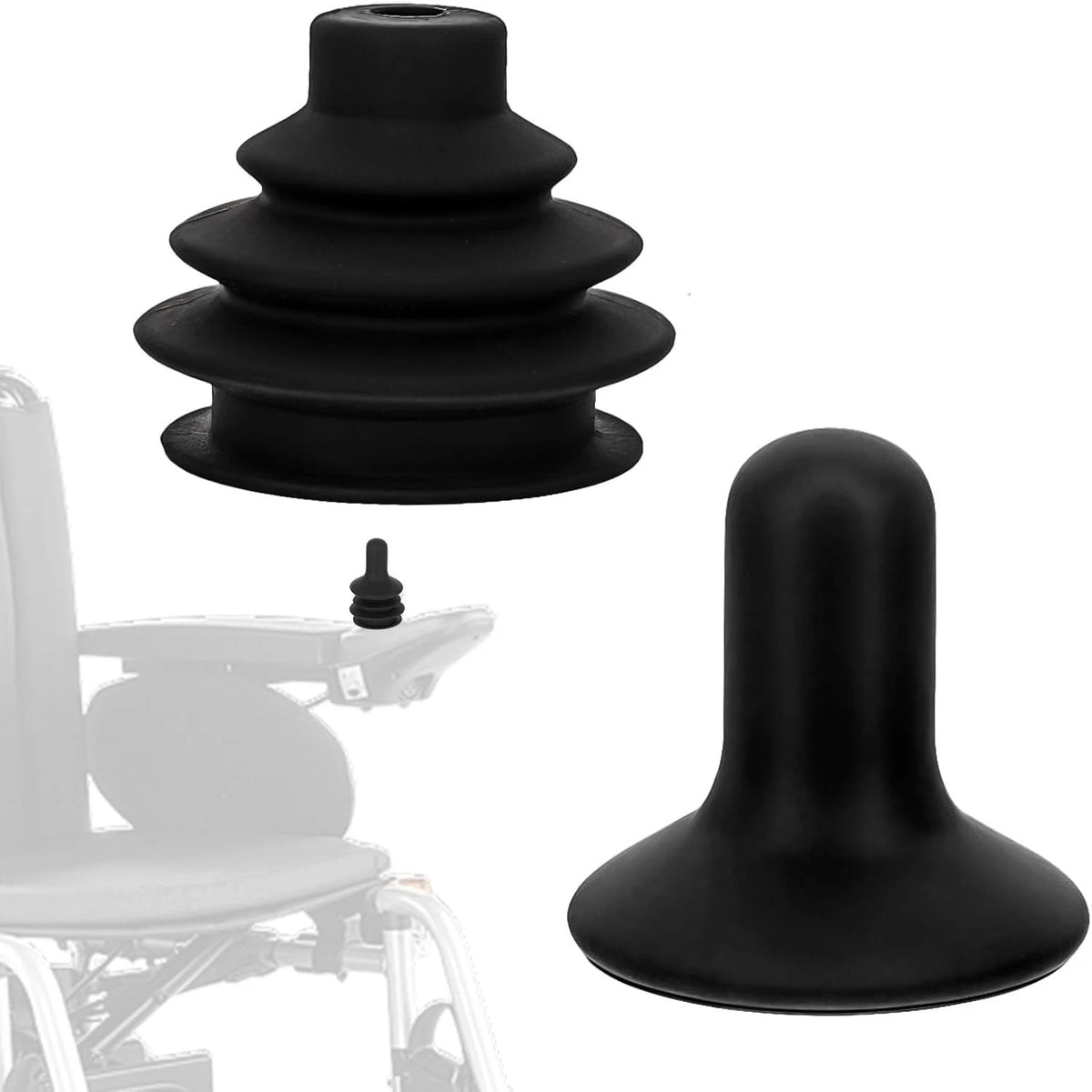 Electric Wheelchair Joystick Controller Knob and Gaiter Boot Universal Set