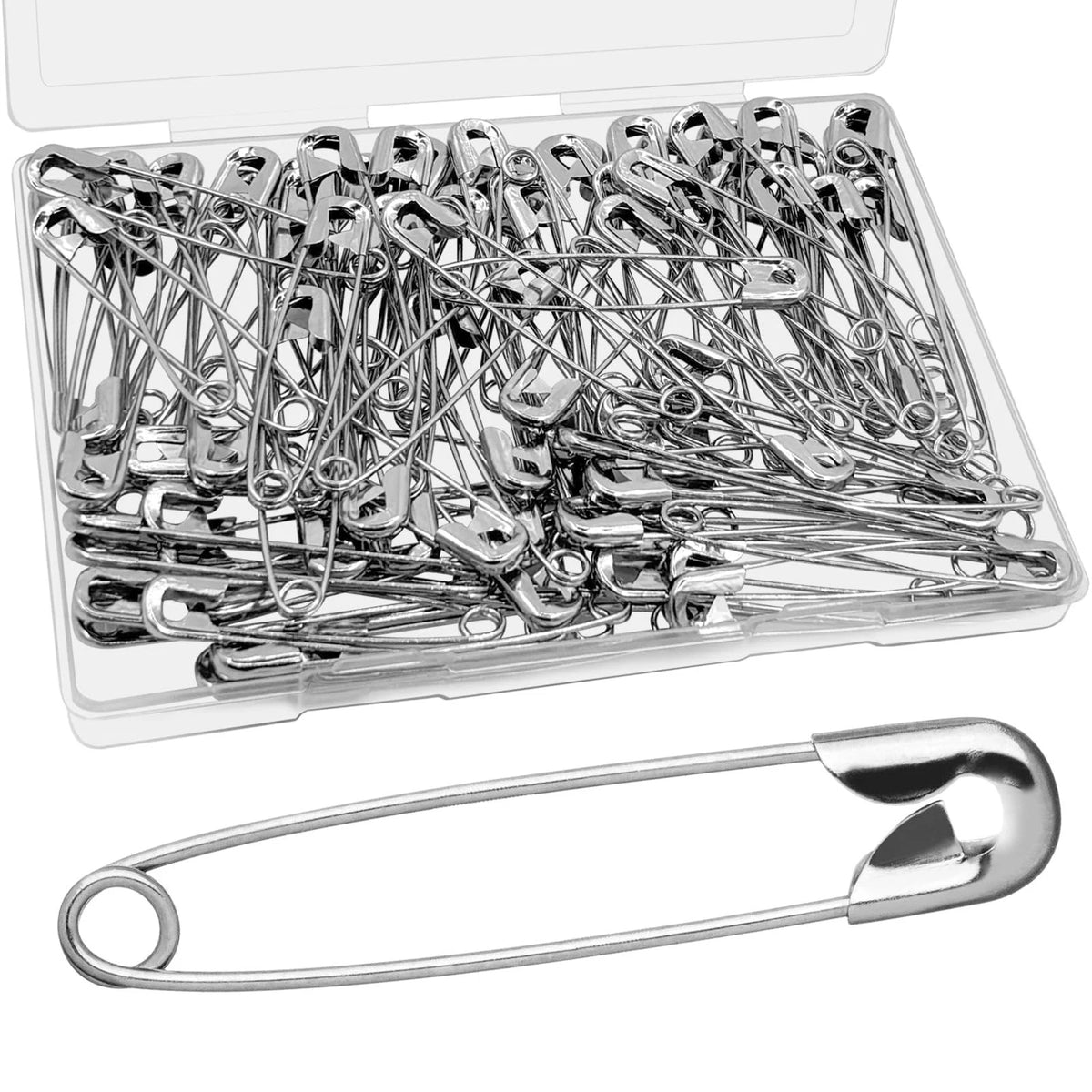 100 PCS 3 Inch Large Safety Pins Heavy Duty, Safety Pin for Clothes, Big Safety