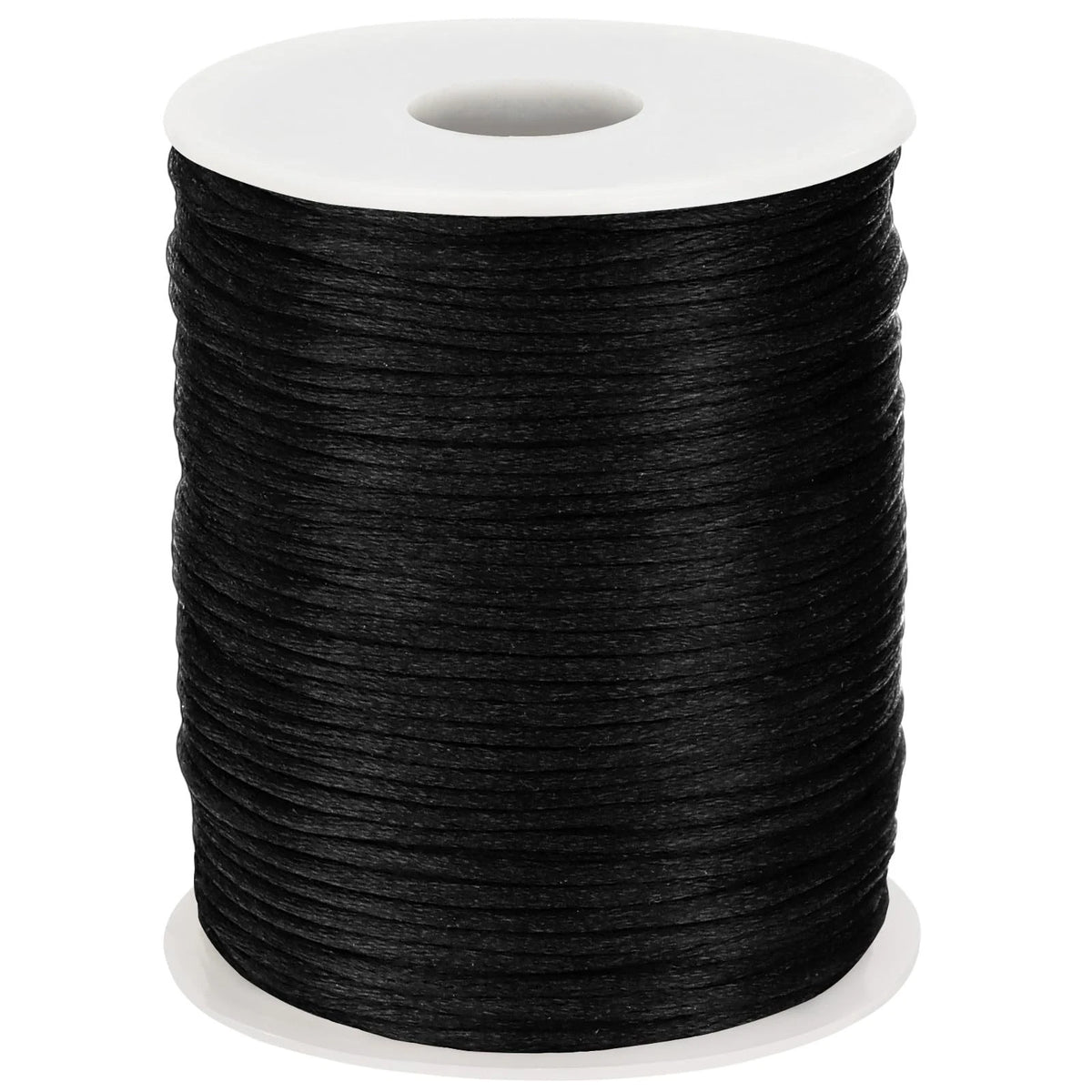 2Mm X 110 Yards Black Nylon Cord Satin String for Bracelet Jewelry Making Rattai