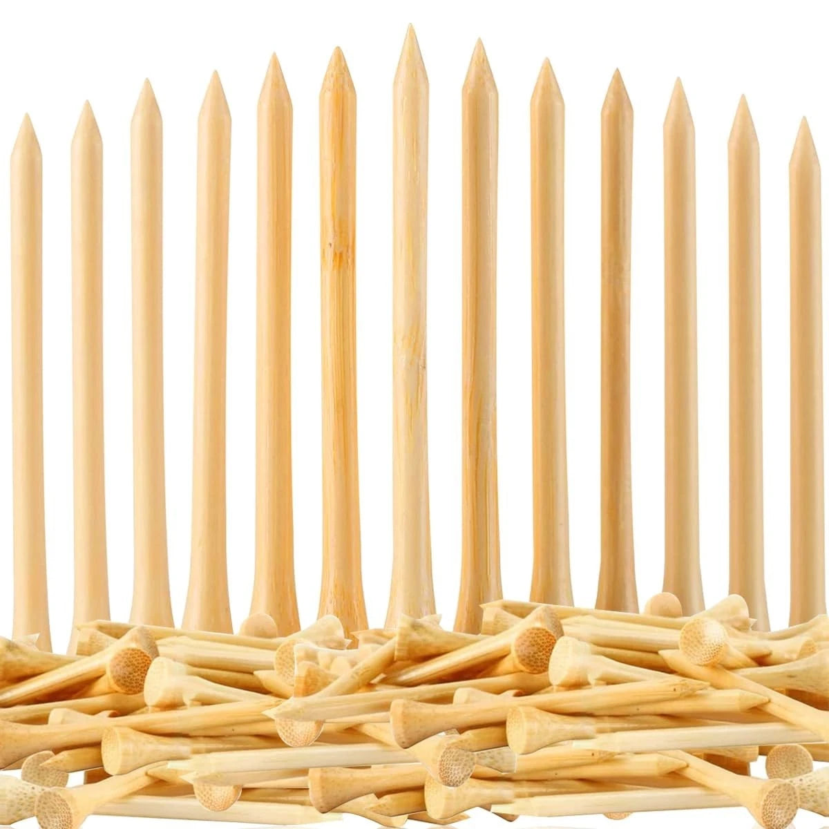 110 Pcs Bamboo Golf Tees 3.25 Inch - Biodegradable Long and Tall Tees