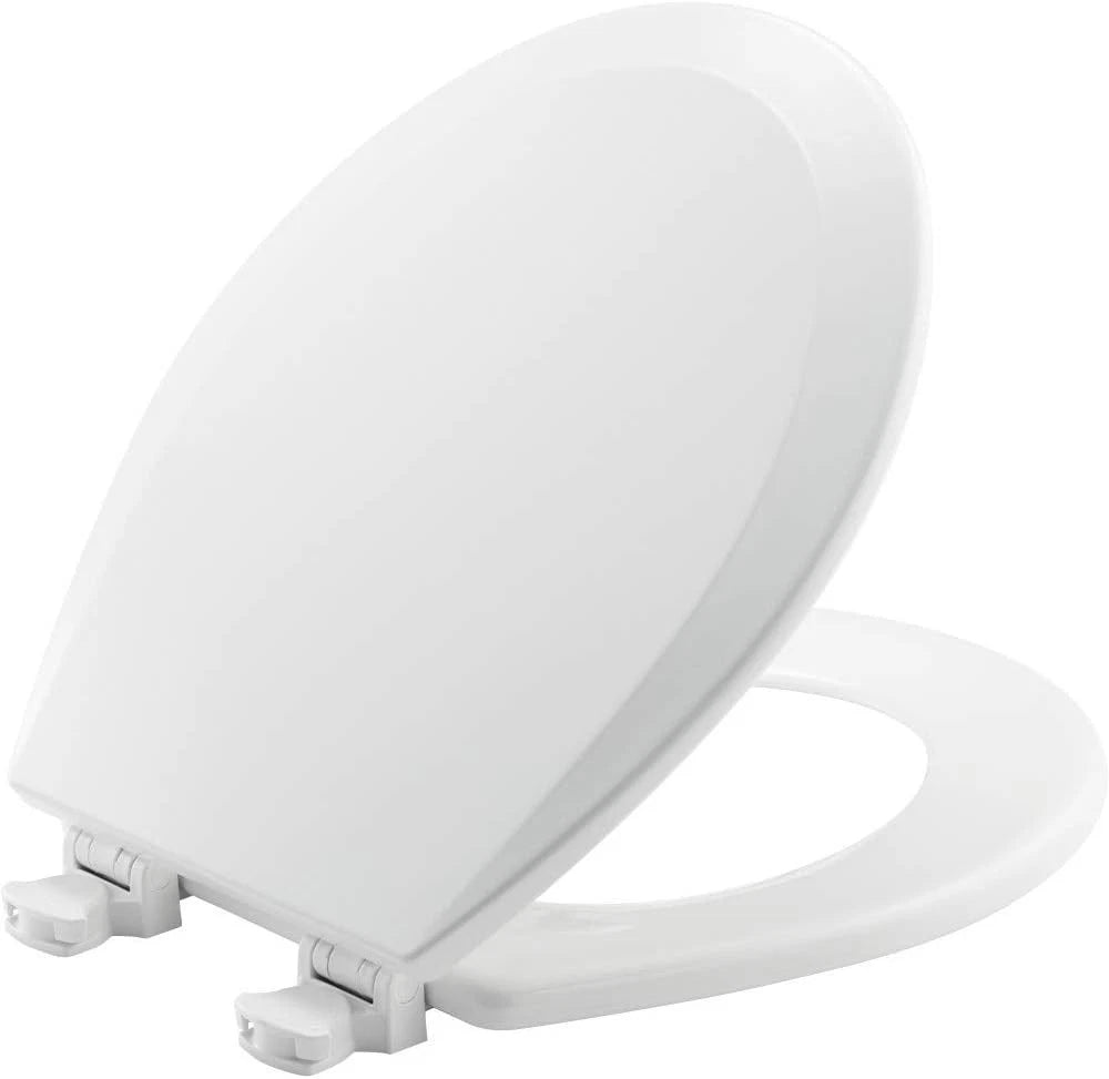 BEMIS 500EC 390 Toilet Seat with Easy Clean & Change Hinges, 1 Pack Round, Cotto