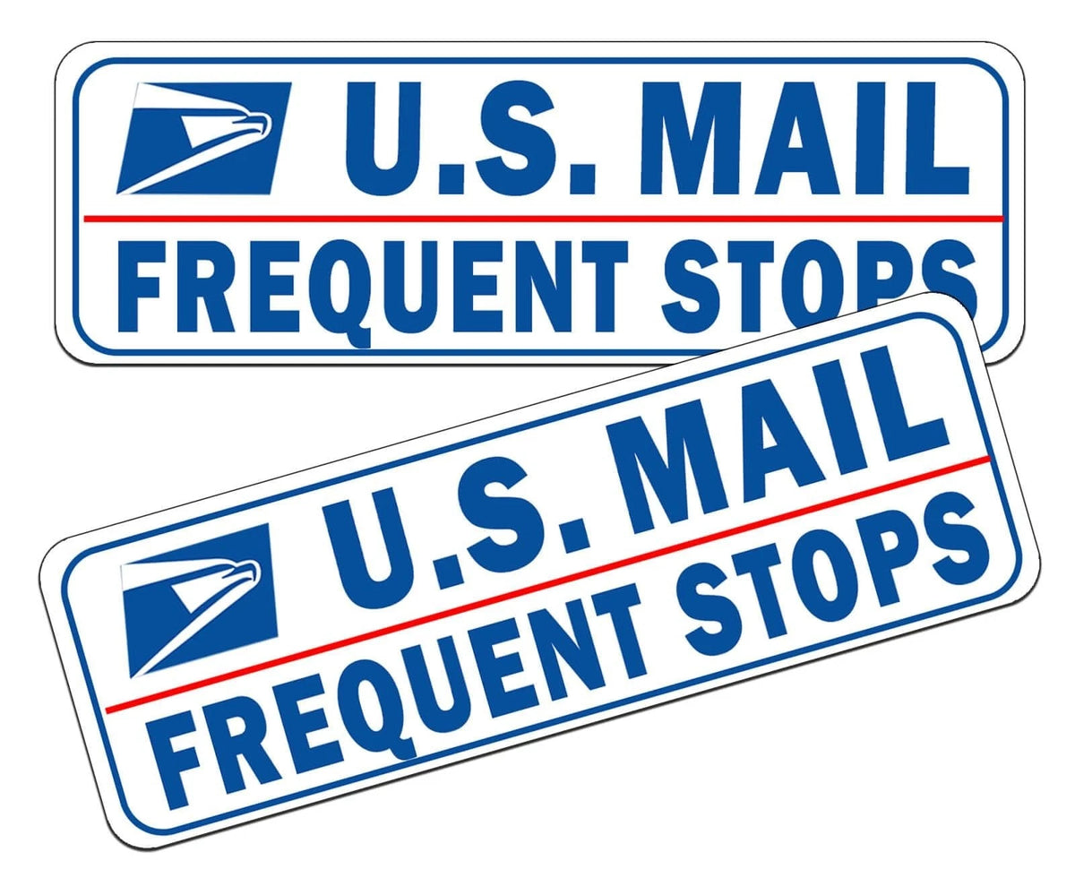 Mail Delivery Driver Magnetic Signs - 2 Pack Rural Carrier Delivery Frequent ...