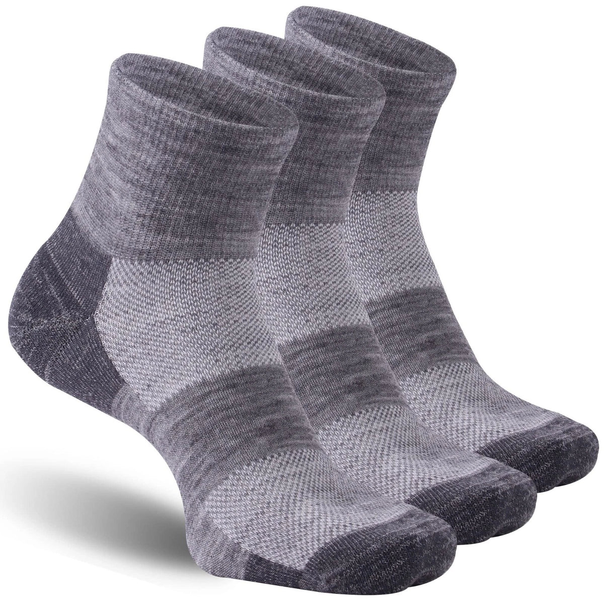 3 Pairs 90% Merino Wool Socks for Men Women, Soft Thin Breathable Ankle Socks fo