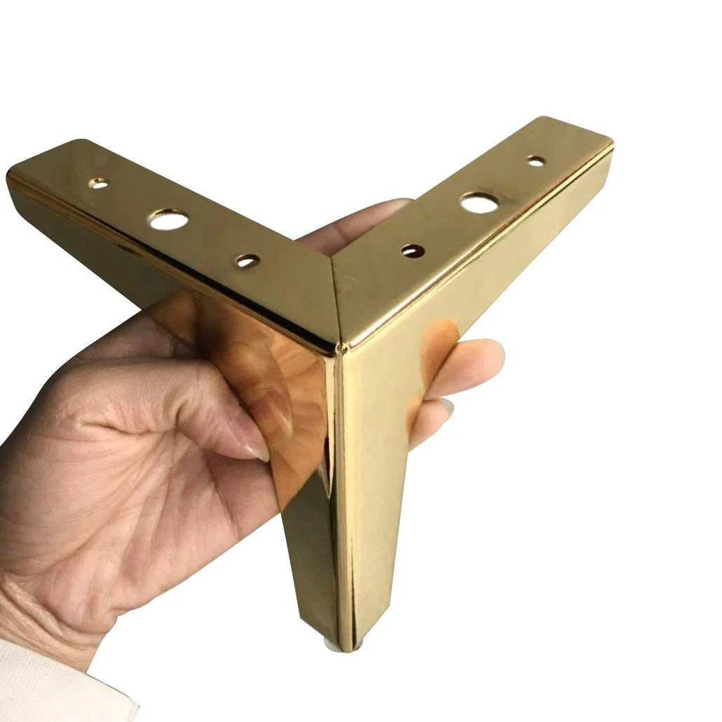 Metal Sofa Legs Furniture Replacement Leg Golden Sofa Feet Heavy Duty Triangle C