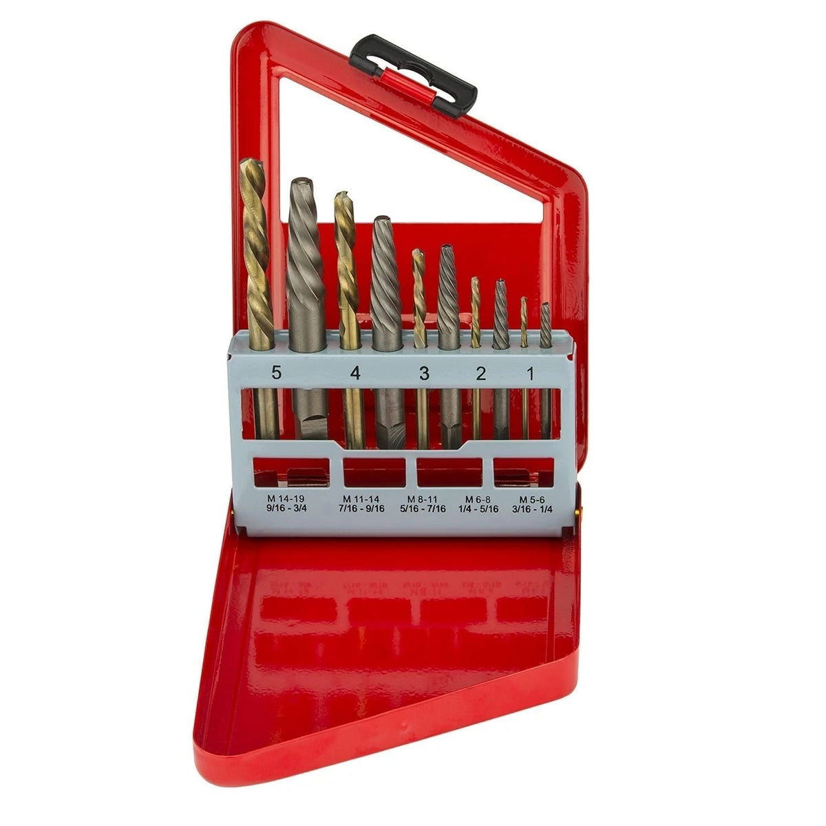 NEIKO 01925A Screw-Extractor and Left-Hand Drill-Bit Set, HSS M2 Steel Drill Bit