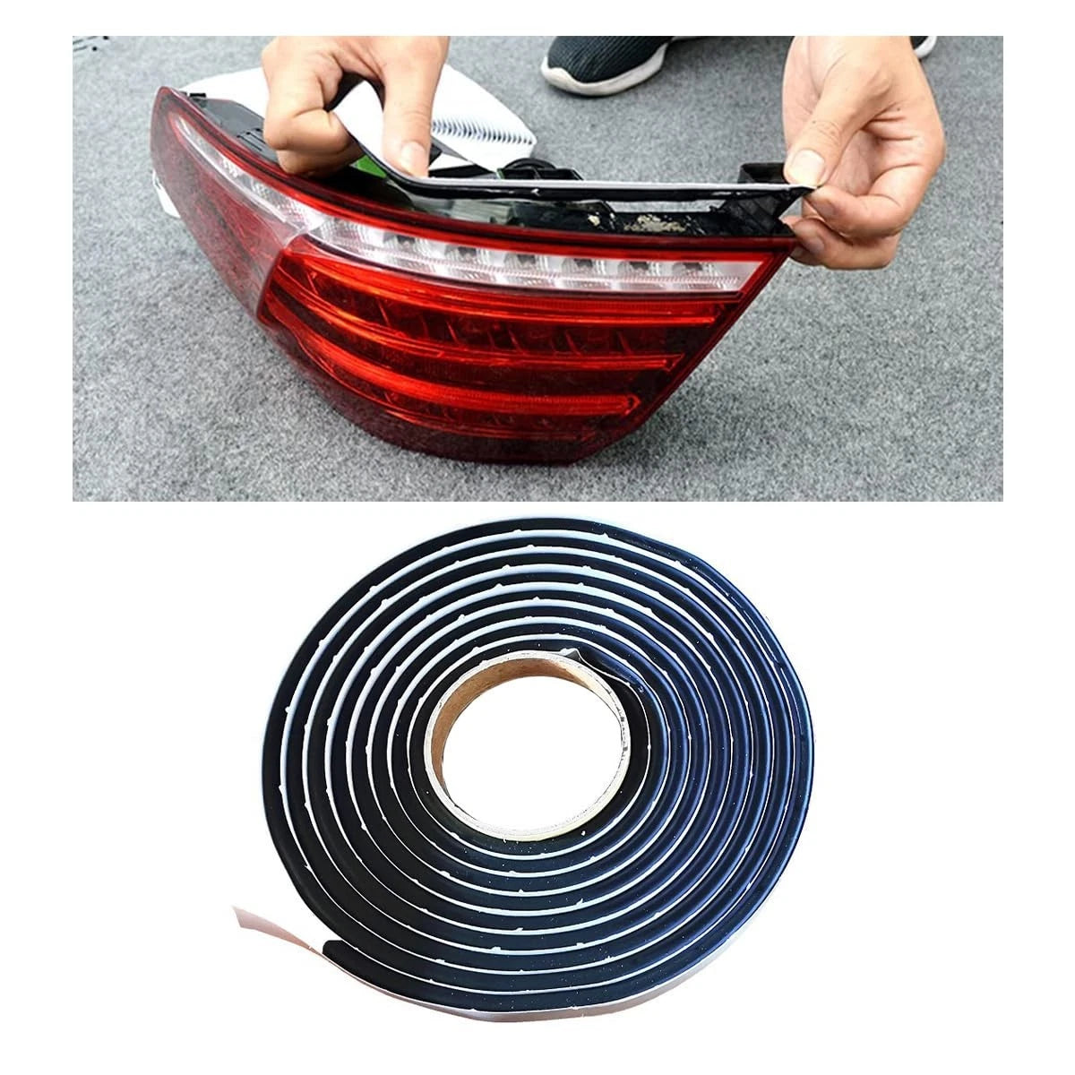 8Mm×13Ft Butyl Rubber Sealant Tape, Waterproof Butyl Rope Putty Tape, Headlight